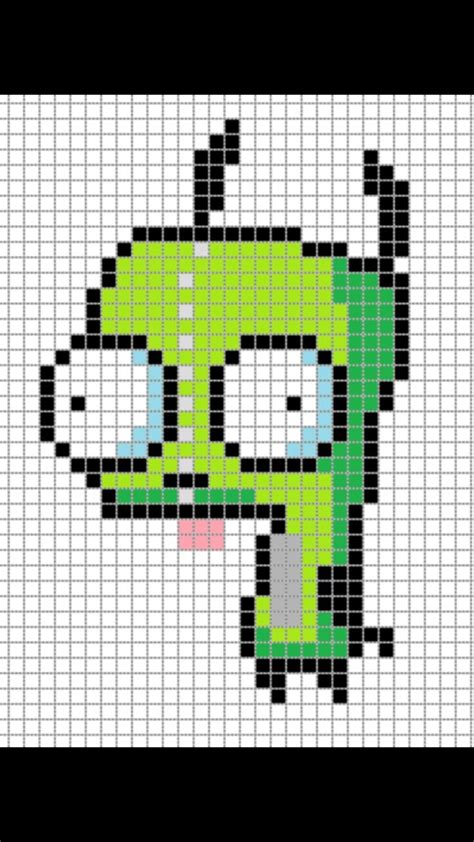 Pixel Art Grid Gir Gir Pixel Art Pixel Art Grid