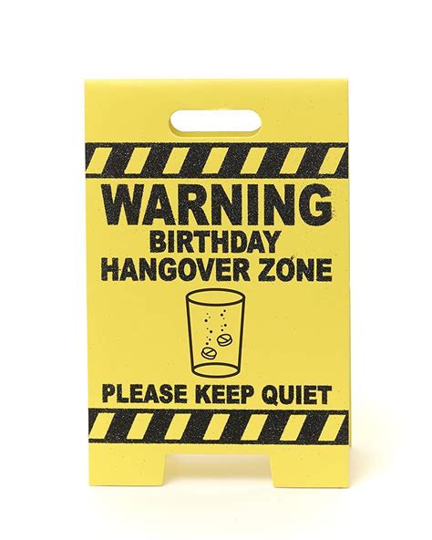 funny happy birthday card warning hangover collect cards