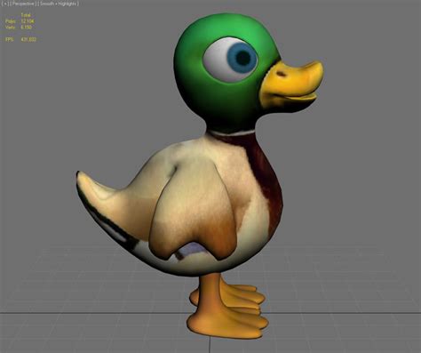 Cartoon Duck Free 3d Models