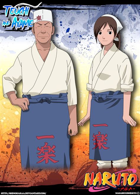 Teuchi And Ayame By Shinoharaa On Deviantart Kiba And Akamaru Naruto Art Anime