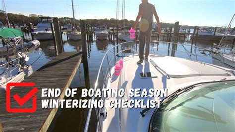 How To Winterize A Boat End Of Boating Season Winterizing Checklist