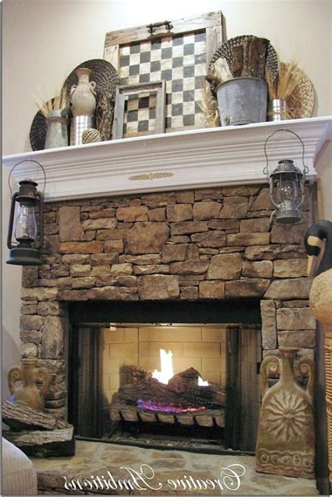 Beautiful Stone Farmhouse Fireplace Ideas