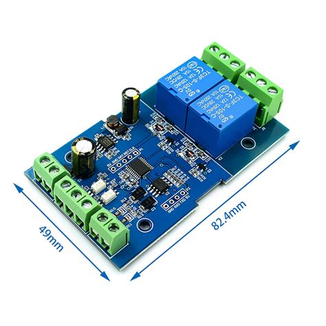 Modbus Rtu 2 Channel Relay Module Switch Input And Output Rs485ttl