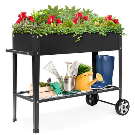Sold on amazon & target. Best Choice Products Mobile Raised Metal Planter Garden ...