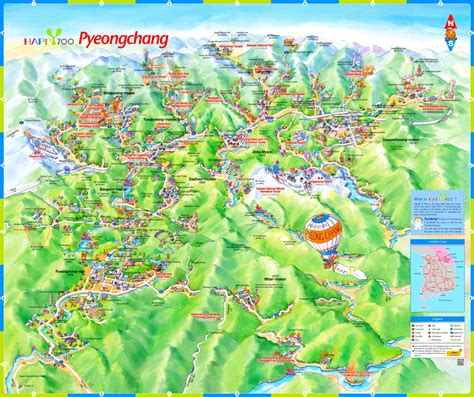 Pyeongchang Tourist Attractions Map