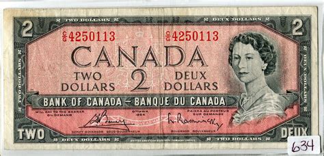 Two Dollar Bill Canada 1954 Schmalz Auctions