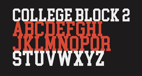 College Block 20 Free Font What Font Is