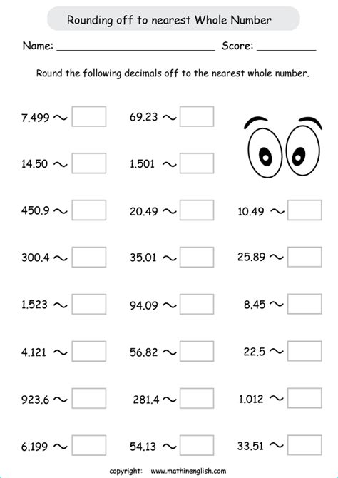 Whole Numbers Grade 4 Worksheets