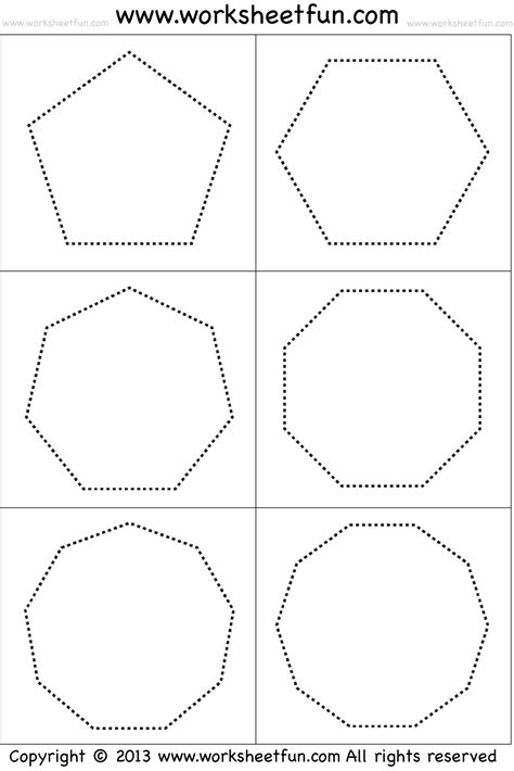Shapes – Polygons – Pentagon, Hexagon, Heptagon, Octagon, Nonagon