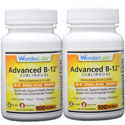 Buy Sublingual Vitamin B12 1000 Mcg B6 5mg Folic Acid400 Mcg