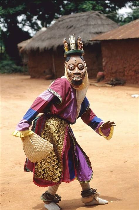 This Yoruba Masked Ritual Dancer Is A Little Frightening However Im Not One To Judge So Quickly
