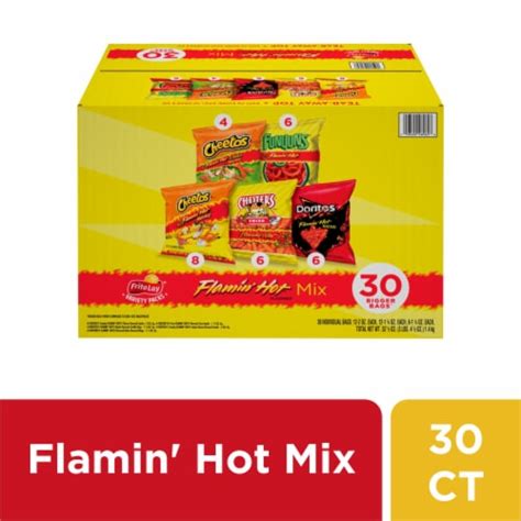Frito Lay® Flamin Hot Mix Chips Variety Pack 30 Ct 1 55 Oz Smith’s Food And Drug