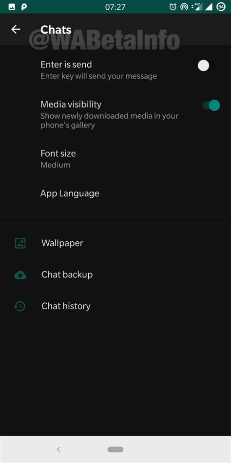 Yes, dark mode has been officially released for all the whatsapp users. Latest WhatsApp beta includes incomplete dark mode ...