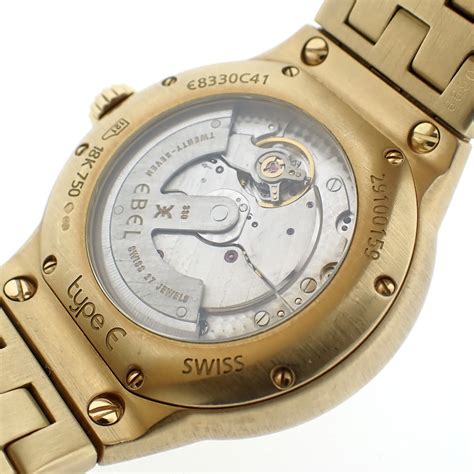 Ebel E Type Automatic Automatisch 18k Gouden Horloge Juweelwinkelnl