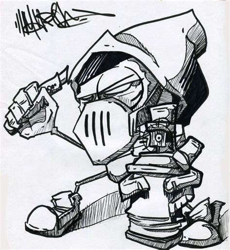 Ever wondered how exactly you can get started learning how to create graffiti sketches that doesn't look 'wonky' and 'awkward'? Machina-3014. some ppl can sketch!.. | Graffiti characters ...