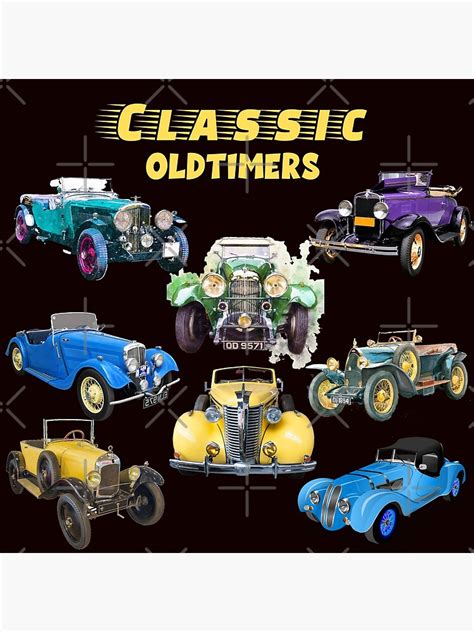 Antique Classic Vintage Retro Oldtimer Automobiles Poster By Joseech