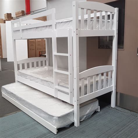 Furniture Place Nz Miki Higher Bunk Bed Single Solid Hardwood White