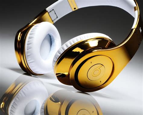 Monster Beats By Dr Dre Studio Headphones Gold Limited Edition
