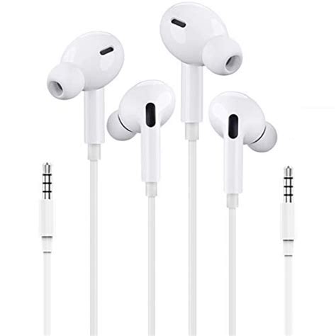 Apple Mfi Certified 2 Pack Apple Earbudsheadphonesearphones With 3