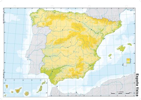 Mapa Fisico De España Mudo En Color Para Imprimir Imagui