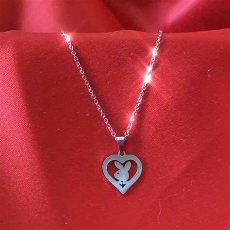 Playbabe NEW Playbabe Silver Heart Necklace Grailed