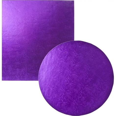 Purple Round And Square Cake Boardsdrums Professional Quality Food Safe