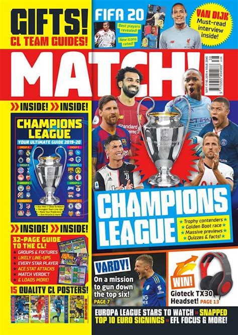 Football Cartophilic Info Exchange Match Magazine Champions League