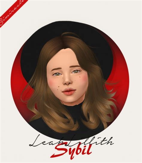 Sims 4 Hairs Simiracle Leahlillith` Sybil Hair Retextured Kids Version