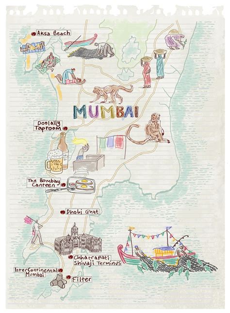 Mumbai Map By Robert Littleford