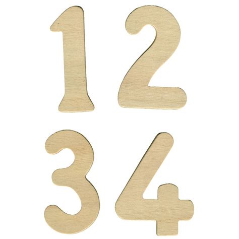 Wooden Numbers 0 9 Set Of 10 Mb1300 10 Primary Ict