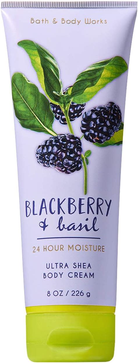Bath And Body Works Blackberry And Basil Ultra Shea Body Cream 8 Ounce 2018 Limited