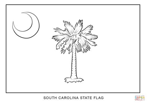 Flag Of South Carolina Coloring Page Free Printable Coloring Pages