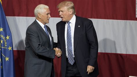 Donald Trump Mike Pence Step Into The Spotlight Together