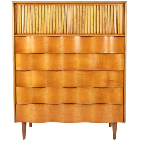 Swedish Modern Solid Birch Chest By Edmond Spence At 1stdibs