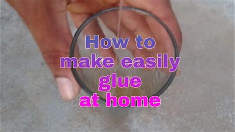 How To Make Easily Glue At Home Youtube
