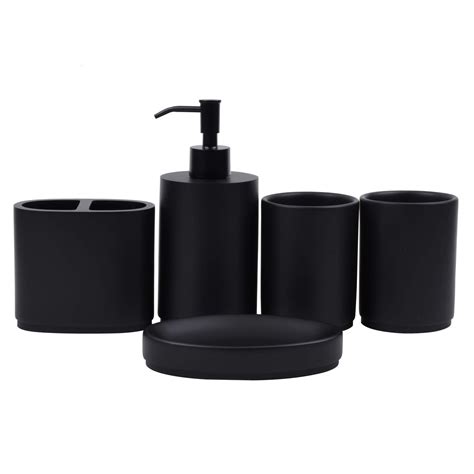 Buy Zexzen Bathroom Accessories Set 5 Piece Matte Black Bathroom Sets