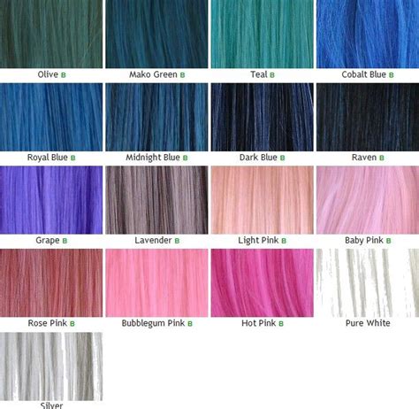 Kanekalon Wefts Color Chart Part 2 Kanekalon Hair Pinterest