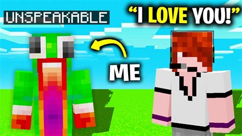 I Pretended To Be Unspeakable In Minecraft Unspeakablegaming Youtube