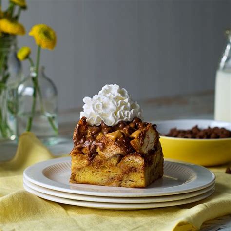 Peanut Butter Banana French Toast Casserole Receta Receta Cazuela Tostada Francesa Chispas