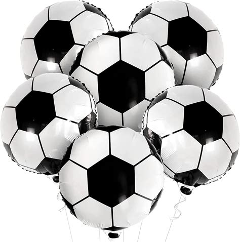 6pcs Football Balloons 18 Inch Football Foil Balloonsfoil Soccer