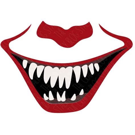 Scary Clown Mouth Svg The Crafty Blog Stalker