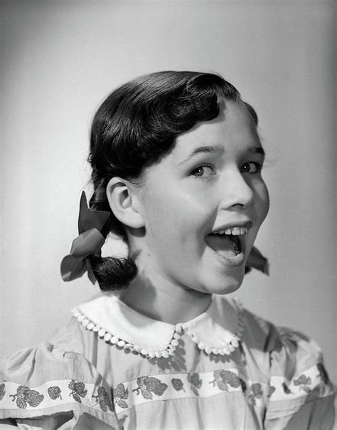 Vintage Girl In Pigtails Telegraph