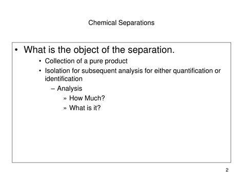 ppt chemical separations powerpoint presentation free download id 172334