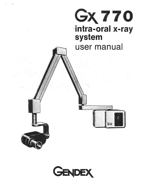 Gendex Gx 770 Dental X Ray User Manual Pdf