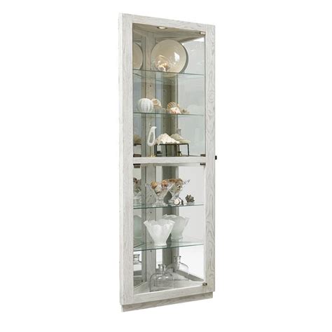 Available in white or walnut finish.size: Home Fare Dual Door 5 Shelf Corner Curio Cabinet in ...