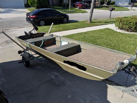 Jon Boat 12ft And Trailer For Sale In Boynton Beach Fl Offerup