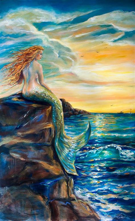 New Smyrna Inlet By Linda Olsen Mermaid Art Mermaid Painting