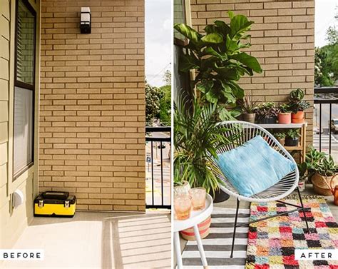 Before And After An Eclectic Balcony Makeover For A Much Needed Blank
