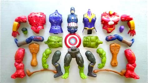 Merakit Mainan Avengers Ironman Busters Hulk Smash Thanos Siren