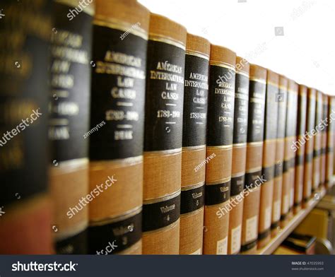 Law Legal Books On Book Shelf Stock Photo Edit Now 47035993